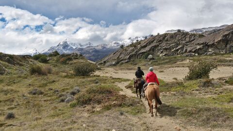 Parque Nacional Los Glaciares Horse riding from the Estancia Cristina
