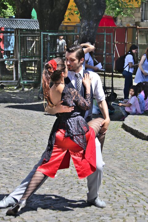 BUENOS AIRES Démonstration de tango dans la rue
